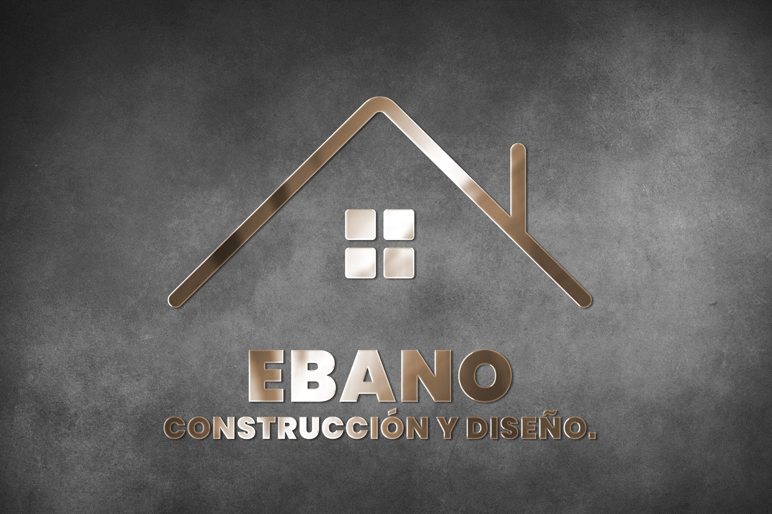 Logo mockup metal PSD, wall realistic design